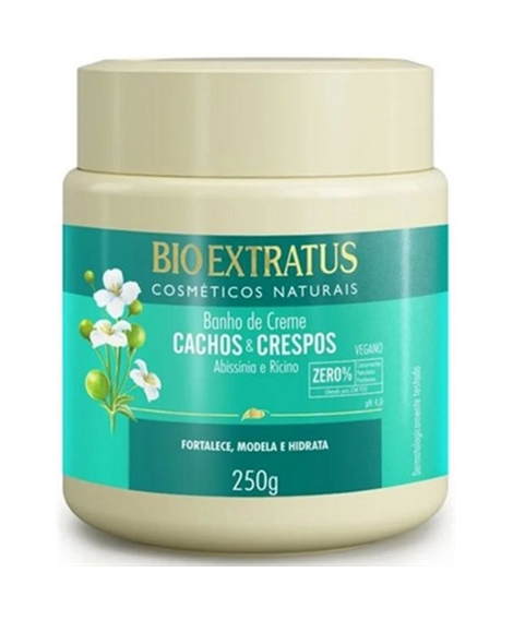 imagem do produto Banho de creme bio extratus cachos&crespos 250g - BIO EXTRATUS