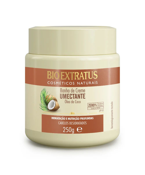 imagem do produto Banho de creme bio extratus umectacao oleo coco 250g - BIO EXTRATUS