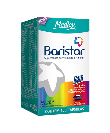 imagem do produto Baristar 100 cpsulas - MEDLEY