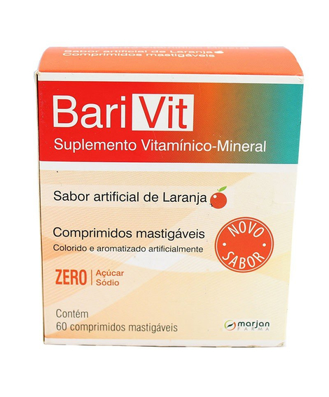 imagem do produto Barivit 60 comprimidos mastigveis laranja - MARJAN
