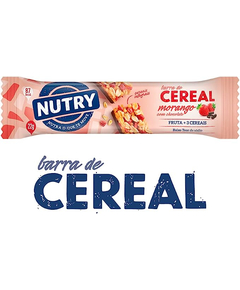 imagem de Barra de cereal nutry morango com chocolate 22g - NUTRILATINA