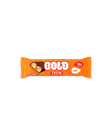 imagem do produto Barra de proteina bold thin avel branco 40g - BOLD