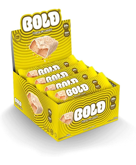 imagem do produto Barra de proteina bold torta de limao 60g cx c/12 - BOLD