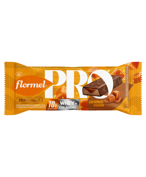 imagem do produto Barra de proteina flormel caramelo crocante 35g - FLORMEL