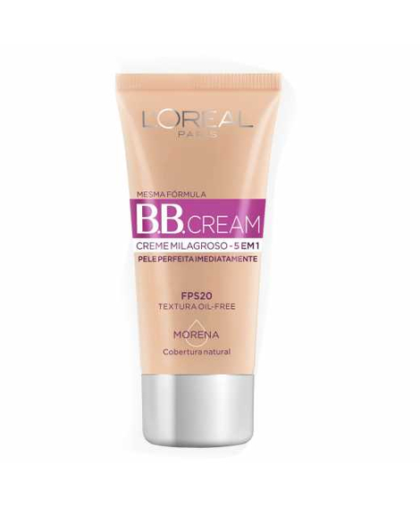 imagem do produto Base bb cream 5 em 1 milagroso pele morena 30ml - LOREAL