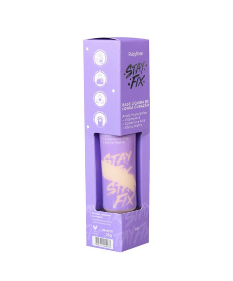 imagem do produto Base liquida matte stay fix rubyrose ref: c00 - RUBY ROSE