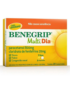 imagem de Benegrip multi dia 20 comprimidos - MANTECORP FARMASA