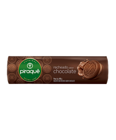 imagem de Biscoito recheado piraque chocolate 160g - PIRAQUE