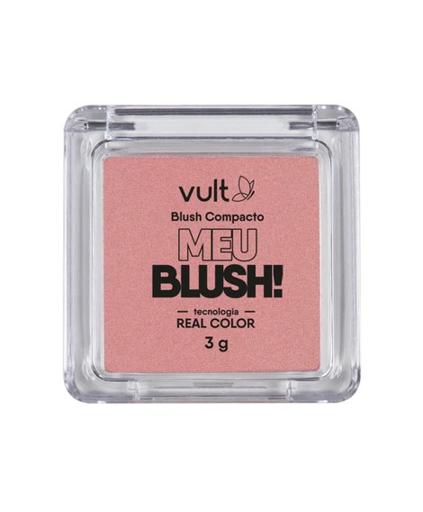 imagem do produto Blush compacto vult rosa perolado 3g - VULT COSMETICA