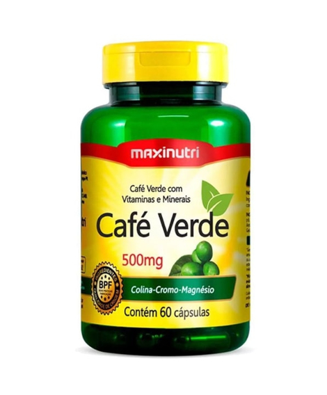 imagem do produto Cafe verde 500mg 60 c�psulas - MAXINUTRI