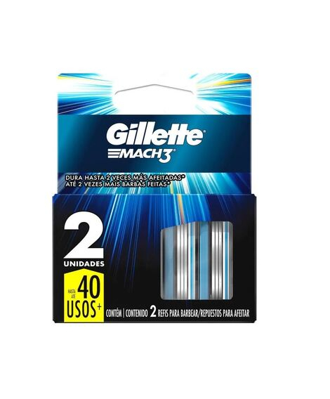 imagem do produto Carga gillette mach3 2 unidades - PROCTER E GAMBLE