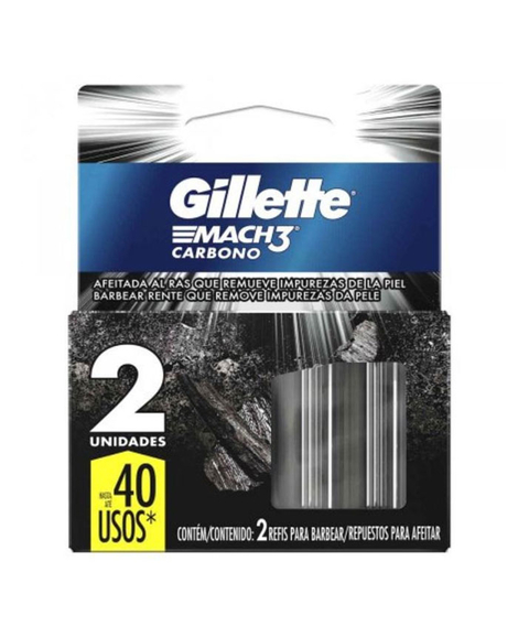 imagem do produto Carga gillette mach3 carbono 2 unidades - PROCTER E GAMBLE