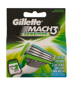 imagem de Carga gillette mach3 sensitive 2 unidades - PROCTER E GAMBLE