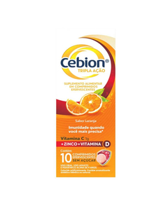 imagem de Cebion 1g tripla ação 10comprimidos efervescentes sem açúcar - PROCTER E GAMBLE