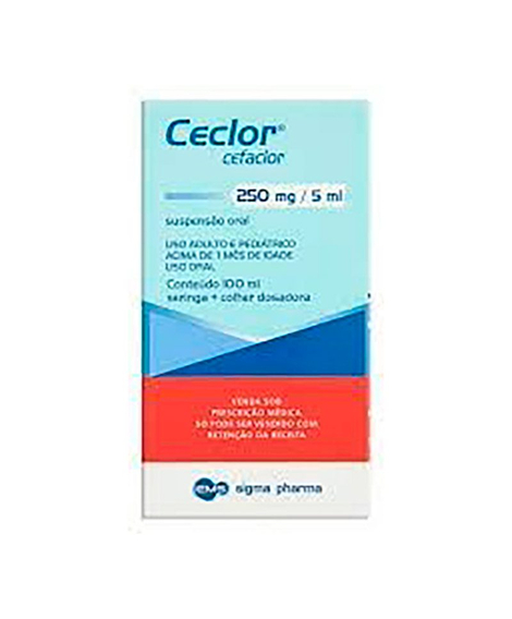 imagem do produto Ceclor 250mg 100ml  ems - EMS