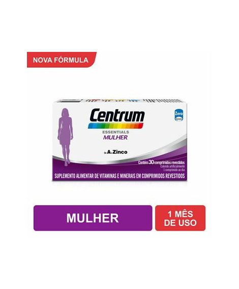 imagem do produto Centrum essentials mulher 30 comprimidos - HALEON