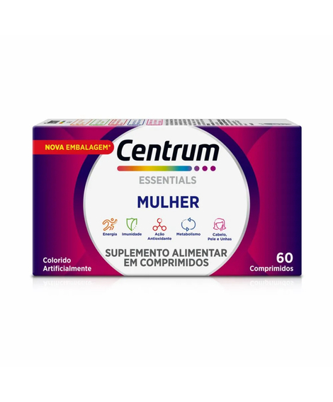 imagem do produto Centrum essentials mulher 60 comprimidos - HALEON