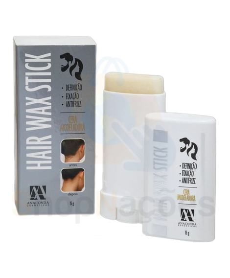 imagem do produto Cera modeladora hair wax stick anaconda 15g - ANACONDA