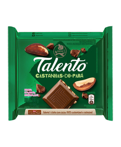 imagem de Chocolate talento 75g leite castanha do para - GAROTO