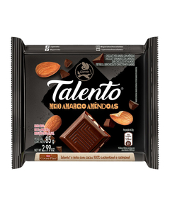 imagem de Chocolate talento 85g meio amargo - GAROTO