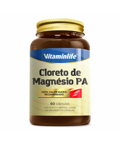 imagem de Cloreto de magnesio p.a 60 cápsulas vitaminlife - VITAMINLIFE