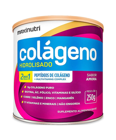 imagem de Colageno hdrolisado 2 em 1 amora 250g - MAXINUTRI