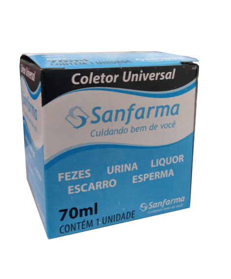 imagem do produto Coletor universal sanfarma unidade 70ml - SANFARMA