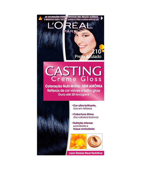 imagem do produto Colorao casting creme gloss 210 preto azulado - LOREAL
