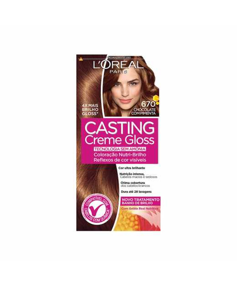 imagem do produto Colorao casting creme gloss 670 chocolate com pimenta - LOREAL