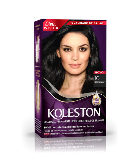 imagem do produto Colorao creme koleston wella 10 preto infinito - WELLA