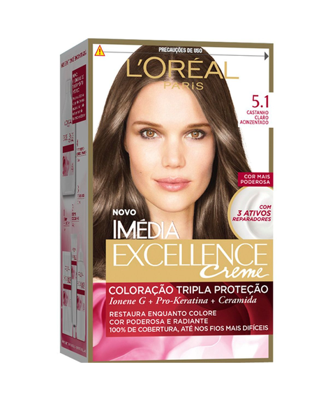 imagem do produto Colorao imedia 5.1 castanho claro acinzentado - LOREAL