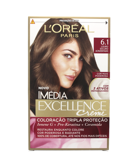 imagem do produto Colorao imedia 6.1 louro escuro acinzentado - LOREAL