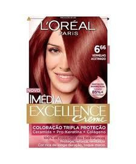 imagem do produto Colorao imedia 6.66 vermelho acetinado - LOREAL