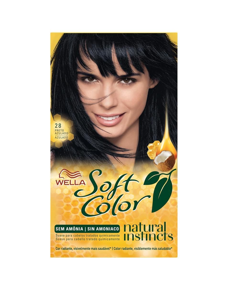 imagem do produto Coloracao soft color wella 28 preto azulado - COTY