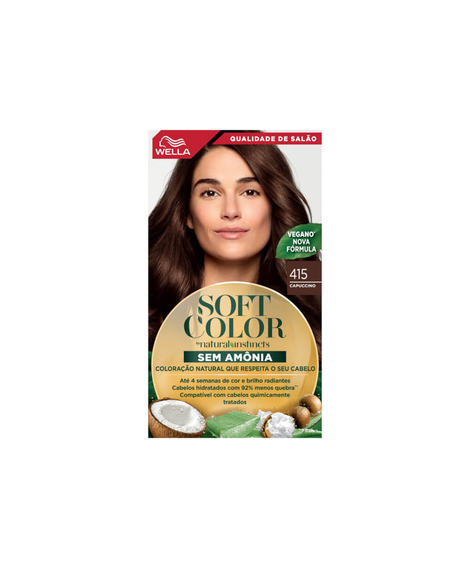 imagem do produto Colorao soft color wella 415 cappuccino - WELLA