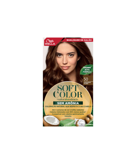 imagem do produto Colorao soft color wella 50 castanho claro - WELLA