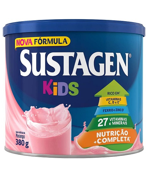 imagem do produto Complemento alimentar sustagen kids morango 380g - RECKITT BENCKISER