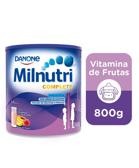 imagem do produto Composto Lcteo Milnutri Complete Vitamina de Frutas 800g - DANONE