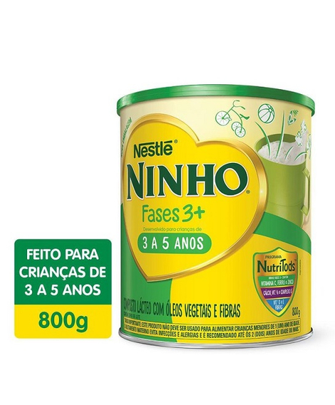 imagem do produto Composto lcteo ninho fases 3+ 800g - NESTLE