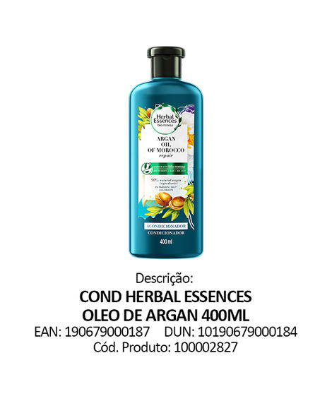imagem do produto Condicionador herbal essences �leo de argan 400ml - PROCTER E GAMBLE