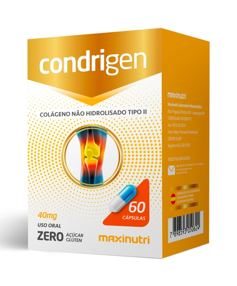 imagem do produto Condrigen 40mg 60 c�psulas - MAXINUTRI