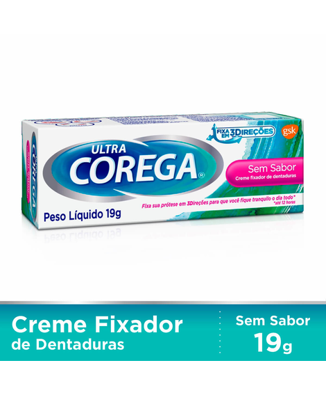 imagem do produto Corega creme sem sabor 19g - HALEON