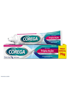 imagem de Corega creme tripla ação sem sabor 70g - HALEON