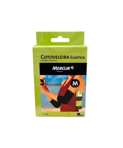 imagem de Cotoveleira elastica preta m - MERCUR