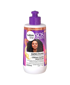imagem de Creme de pentear salon line sos super óleos nutritivos 300ml - SALON LINE