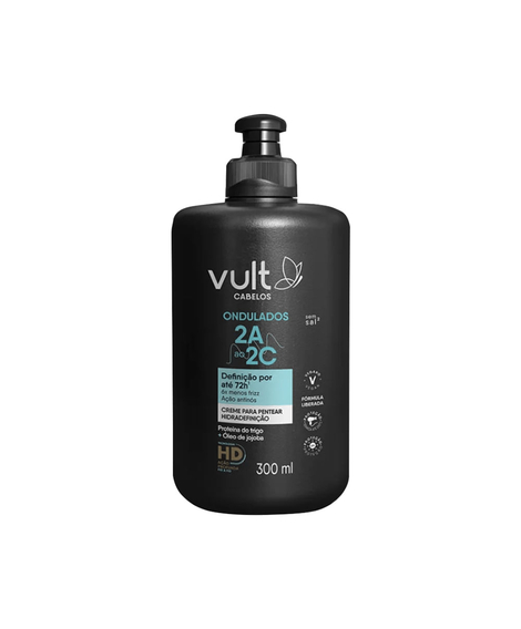 imagem do produto Creme de pentear vult ondulados hidradefinicao 300ml - VULT COSMETICA