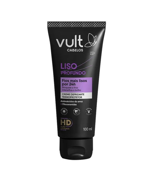 imagem do produto Creme defrizante liso profundo vult 100ml - VULT COSMETICA
