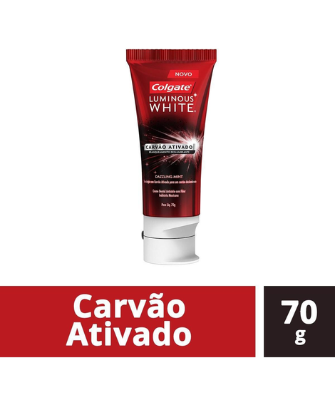 imagem do produto Creme dental colgate luminous white carvao 70g - COLGATE-PALMOLIVE