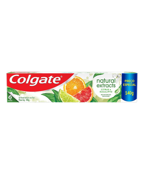 imagem do produto Creme dental colgate natural extracts citrus eucalipto 140g - COLGATE-PALMOLIVE