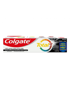 imagem de Creme dental colgate total 12 carvão ativado 140g - COLGATE-PALMOLIVE